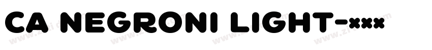 CA Negroni Light字体转换